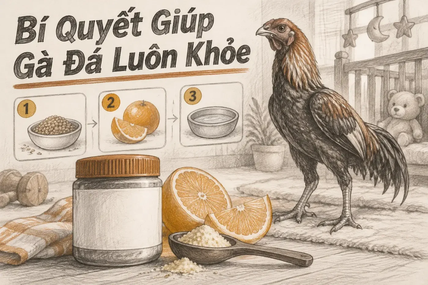 Bí quyết giúp gà đá luôn khỏe mạnh ít bệnh – Chia sẻ từ tay chơi gà nổi tiếng 2025