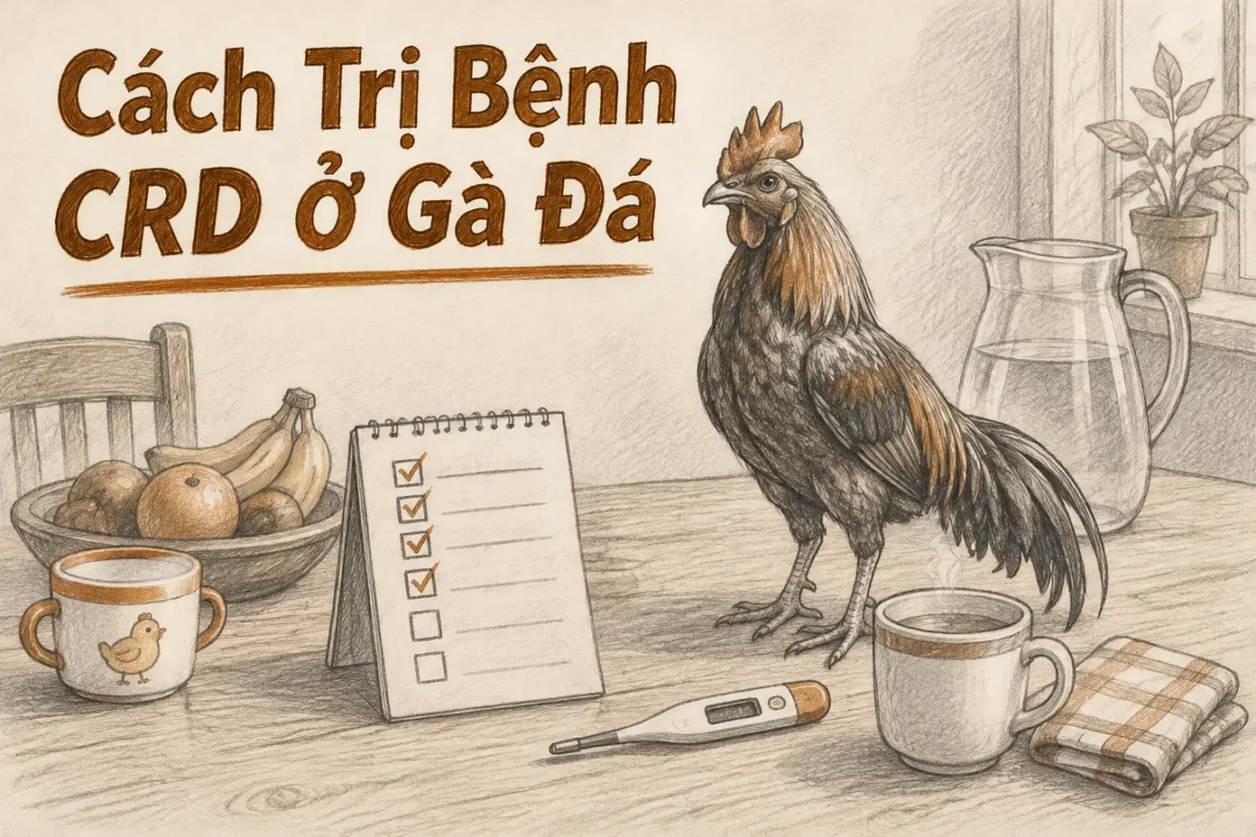 Cách trị bệnh CRD ở gà đá hiệu quả nhất – Bí quyết của người trong nghề 2025