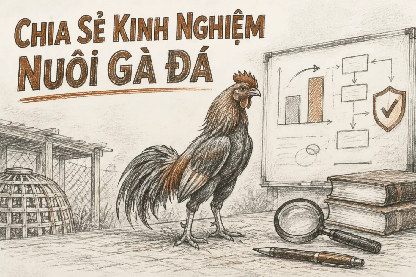 Chia sẻ kinh nghiệm nuôi gà đá đá gà cựa dao bằng thức ăn chuẩn
