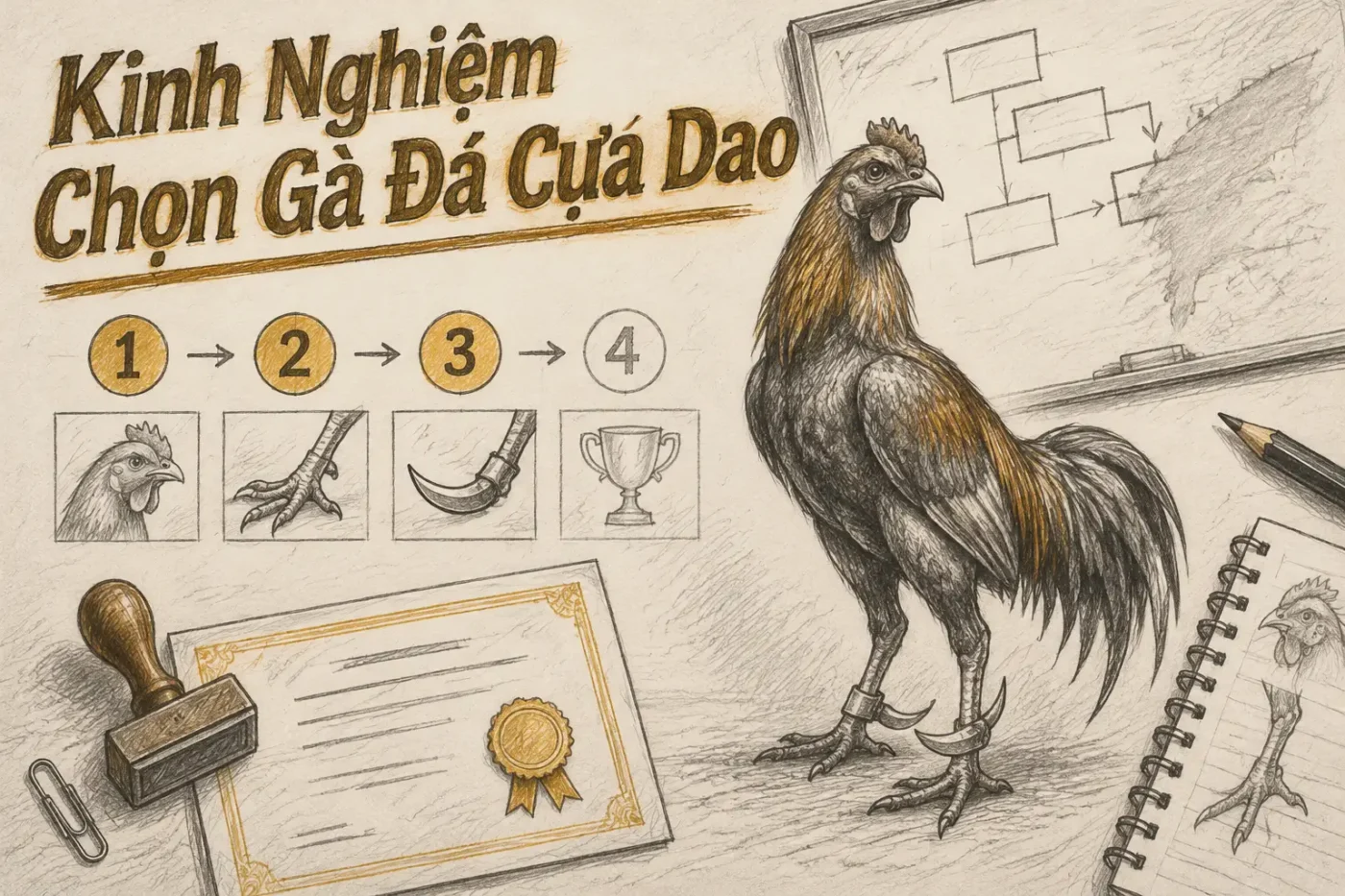 Kinh Nghiệm Chọn Gà Đá Cựa Dao Chuẩn